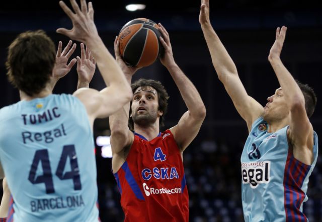 Τρίτη η ΤΣΣΚΑ Μόσχας με 74-73 με τη Μπαρτσελόνα